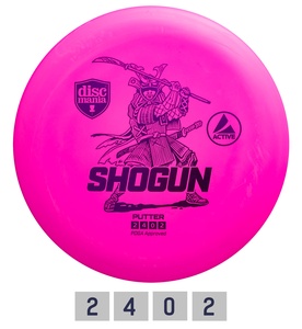 Diskgolfo diskas Putter SHOGUN Active Pink